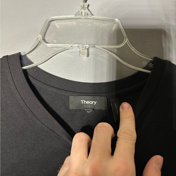 Theory Button Hem Long Sleeve Ranmire Knit Midi Dress Size Large - Picture 7 of 7